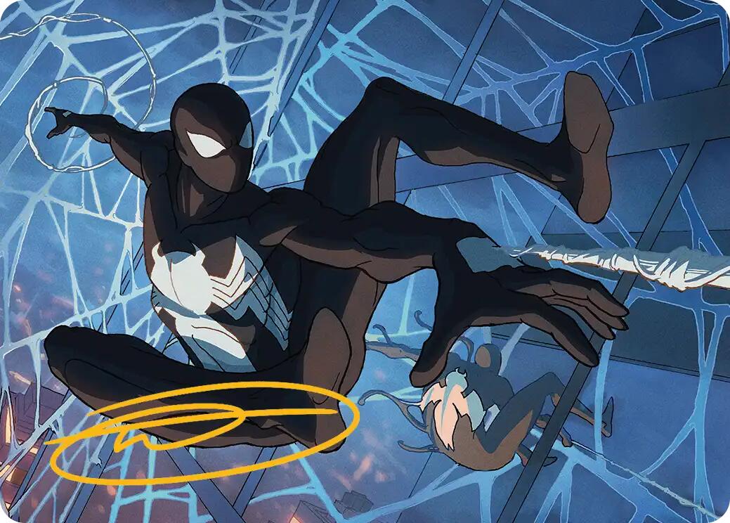 Symbiote Spider-Man Art Card (Gold-Stamped Signature) [Marvel's Spider-Man Art Series] | Total Play