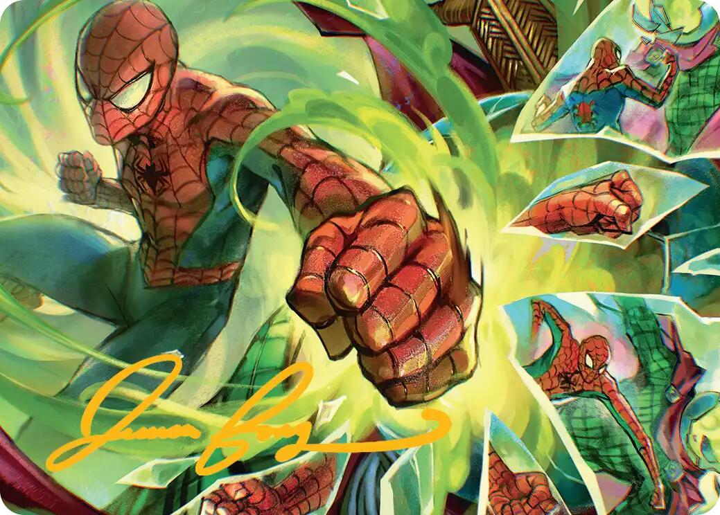 Kapow! Art Card (Gold-Stamped Signature) [Marvel's Spider-Man Art Series] | Total Play