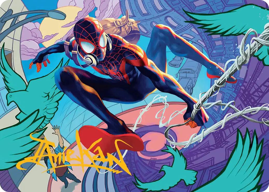 Spider-Man, Brooklyn Visionary Art Card (Gold-Stamped Signature) [Marvel's Spider-Man Art Series] | Total Play