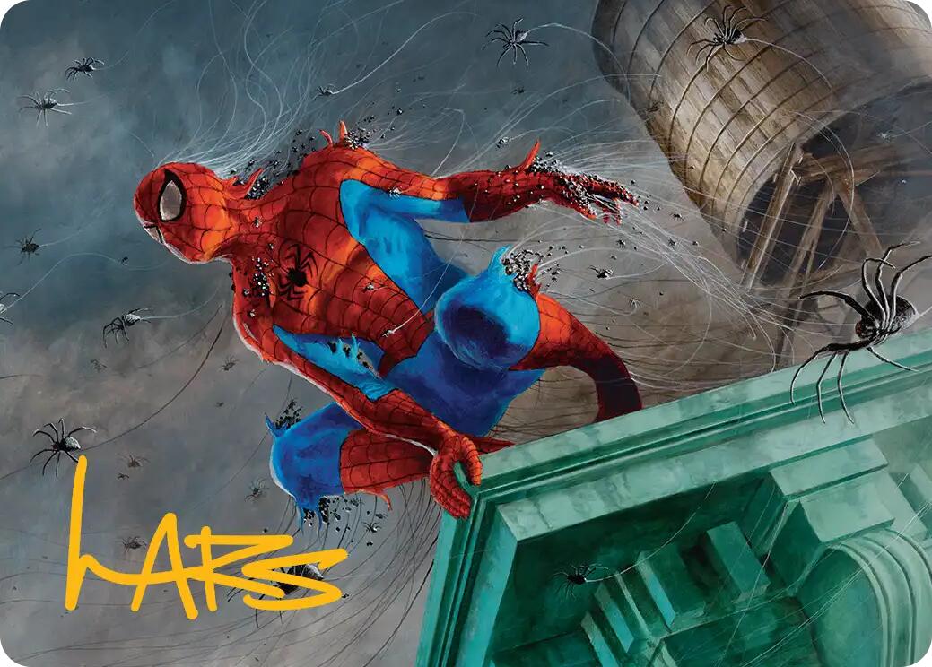 Spiders-Man, Heroic Horde Art Card (Gold-Stamped Signature) [Marvel's Spider-Man Art Series] | Total Play