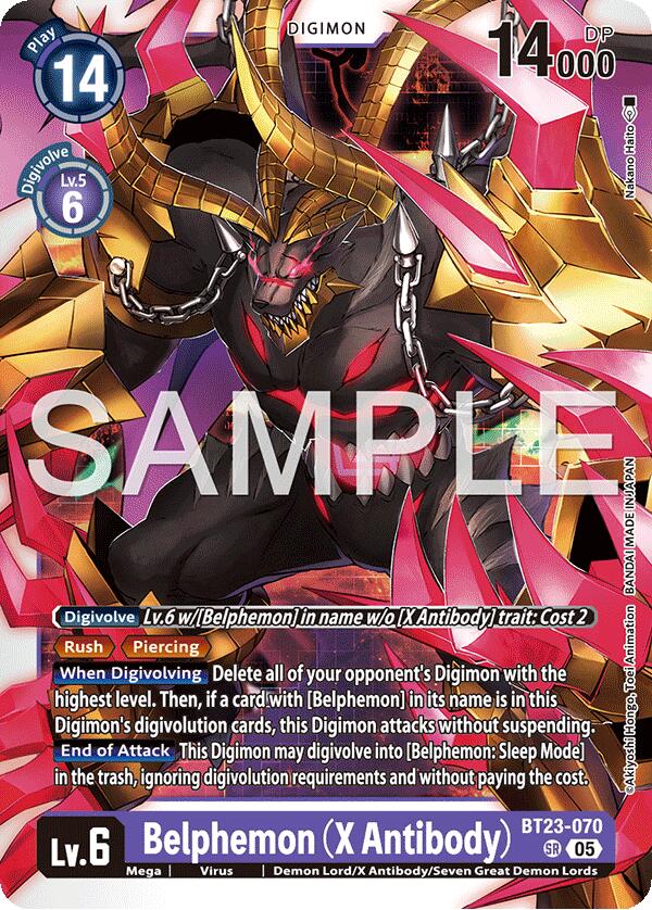 Belphemon [BT23-070] (X Antibody) [Hackers' Slumber] | Total Play