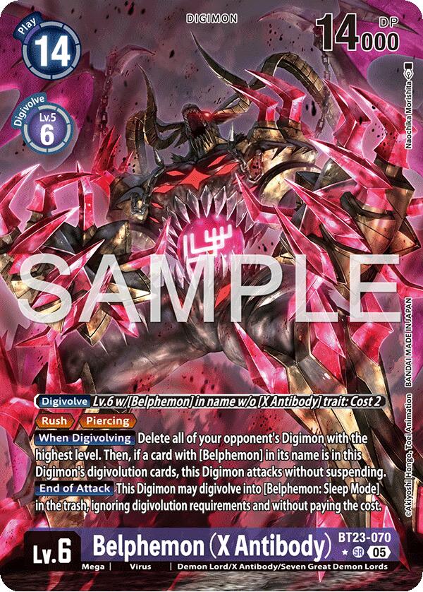 Belphemon [BT23-070] (X Antibody) (Alternate Art) [Hackers' Slumber] | Total Play