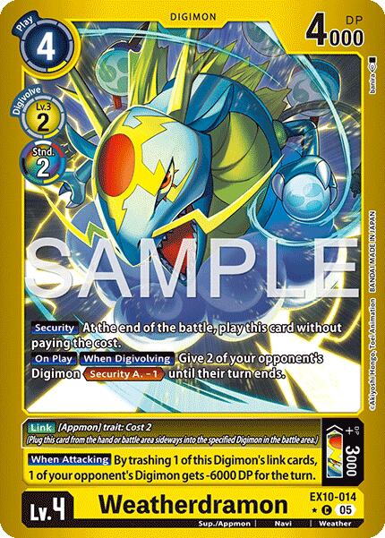 Weatherdramon [EX10-014] (Limited Foil) [Sinister Order] | Total Play