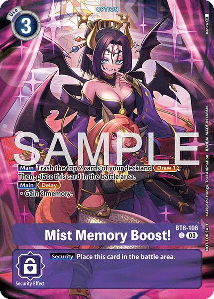 Mist Memory Boost! [BT8-108] (Sinister Order Legend Pack) [Sinister Order] | Total Play