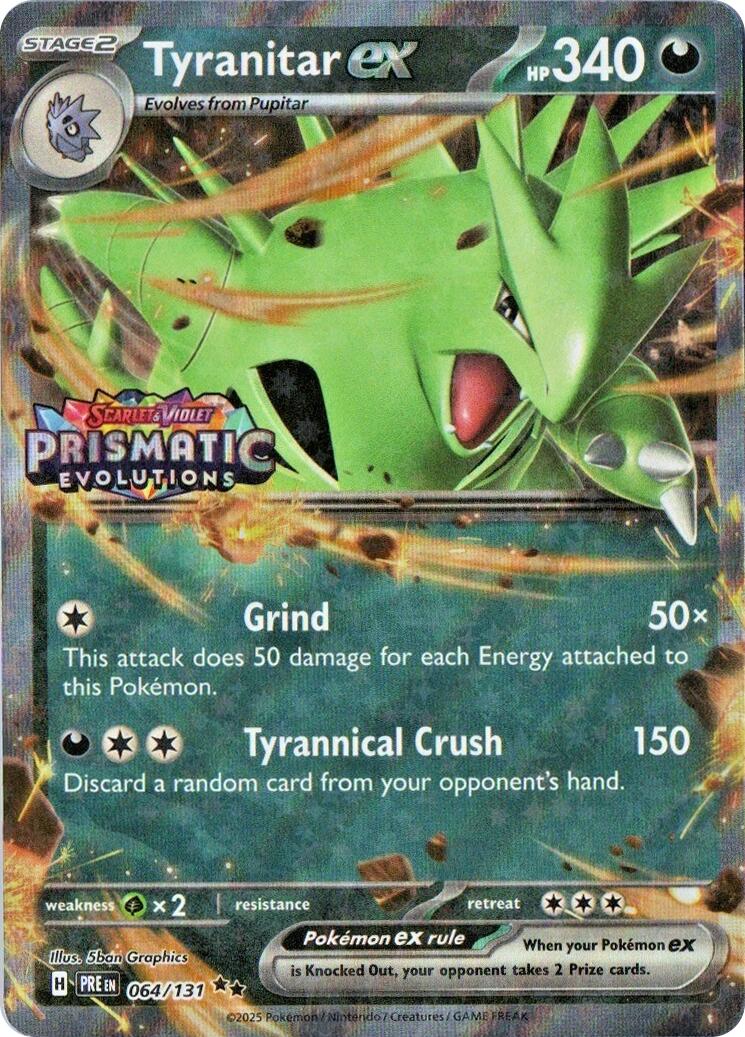Tyranitar ex (064/131) (Prismatic Evolutions Stamp) [Miscellaneous Cards] | Total Play