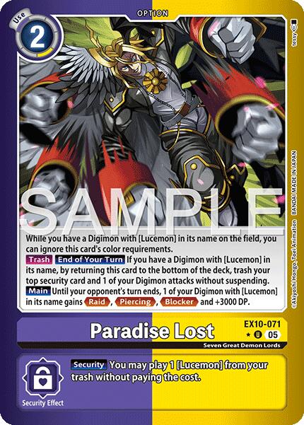 Paradise Lost [EX10-071] (Limited Foil) [Sinister Order] | Total Play