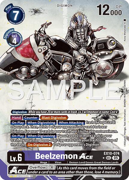 Beelzemon ACE [EX10-074] (Alternate Art) [Sinister Order] | Total Play