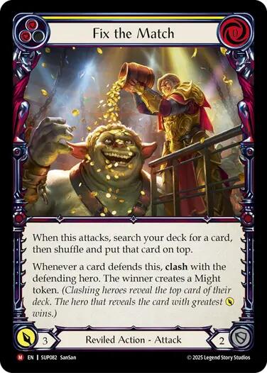 Fix the Match [SUP082] (Super Slam)  Rainbow Foil | Total Play
