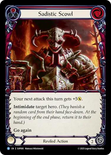 Sadistic Scowl [SUP095] (Super Slam)  Rainbow Foil | Total Play