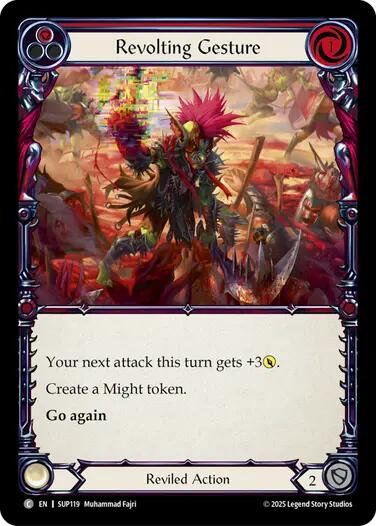 Revolting Gesture [SUP119] (Super Slam)  Rainbow Foil | Total Play