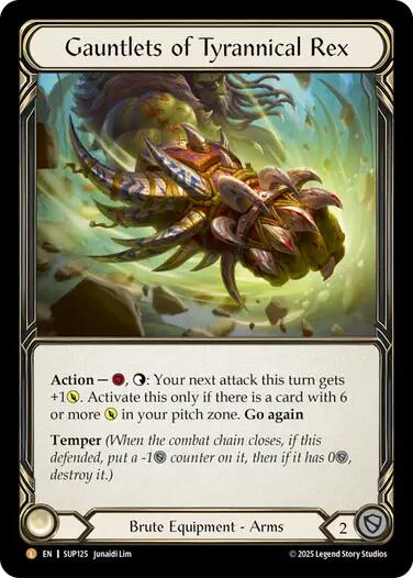 Gauntlets of Tyrannical Rex [SUP125] (Super Slam)  Rainbow Foil | Total Play