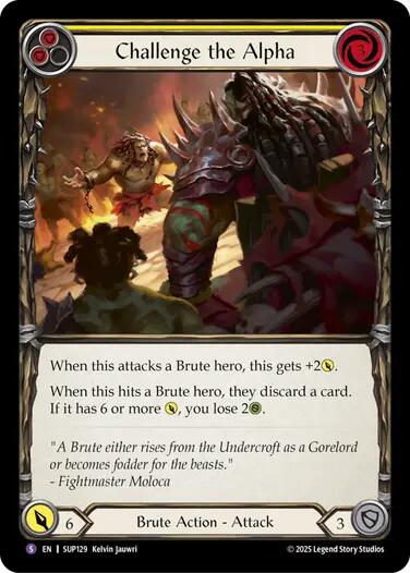 Challenge the Alpha [SUP129] (Super Slam)  Rainbow Foil | Total Play