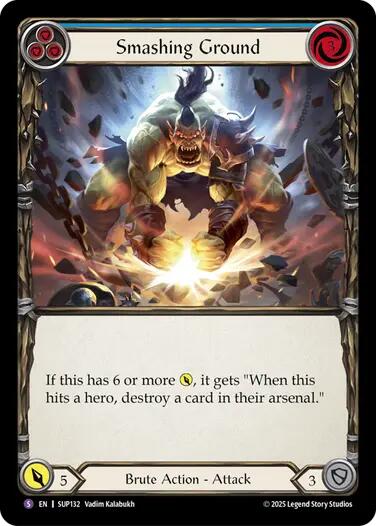 Smashing Ground [SUP132] (Super Slam)  Rainbow Foil | Total Play