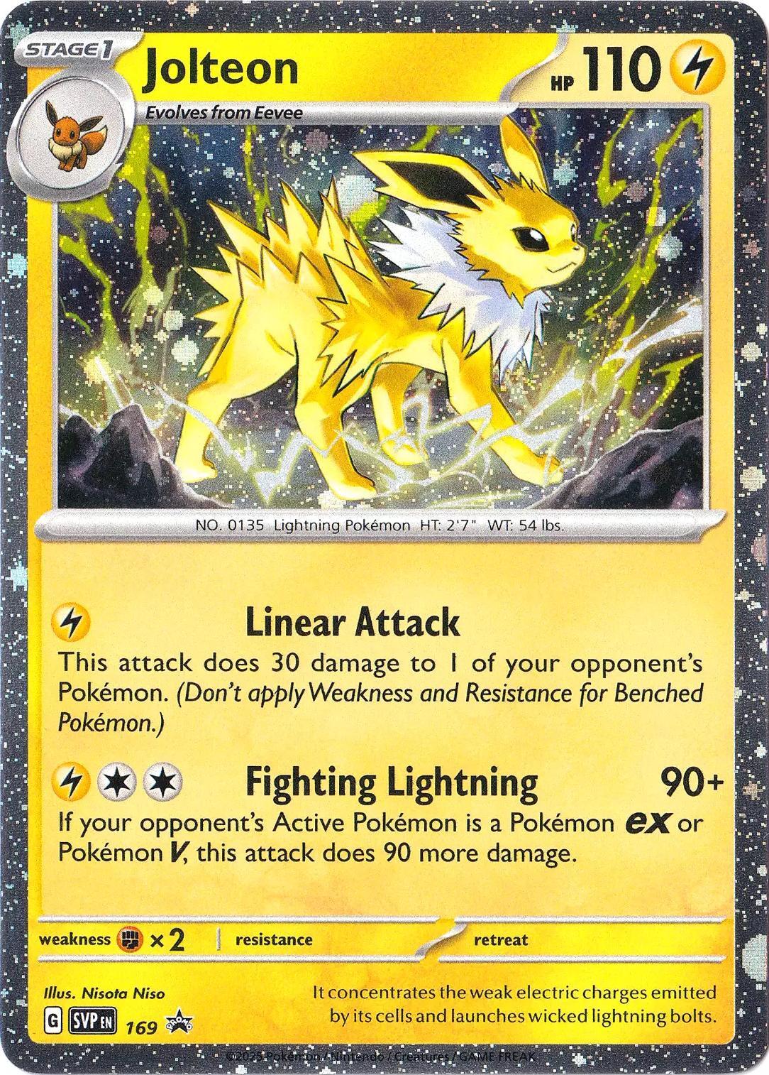 Jolteon (169) (Cosmos Holo) [Scarlet & Violet: Black Star Promos] | Total Play