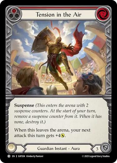 Tension in the Air (Red) [SUP204] (Super Slam)  Rainbow Foil | Total Play