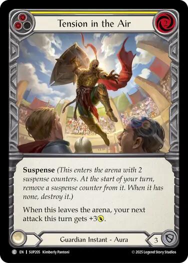 Tension in the Air (Yellow) [SUP205] (Super Slam)  Rainbow Foil | Total Play