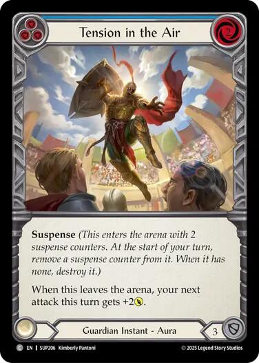 Tension in the Air (Blue) [SUP206] (Super Slam)  Rainbow Foil | Total Play