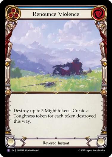 Renounce Violence [SUP025] (Super Slam)  Rainbow Foil | Total Play