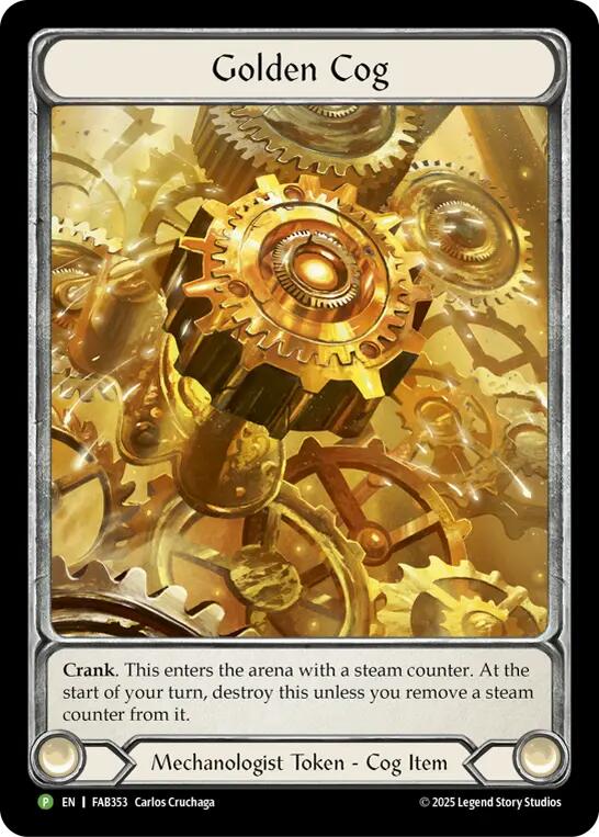 Golden Cog (FAB353) [FAB353] (Promo)  Cold Foil | Total Play
