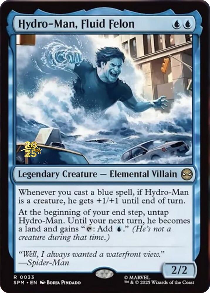 Hydro-Man, Fluid Felon [Marvel's Spider-Man Prerelease Promos] | Total Play