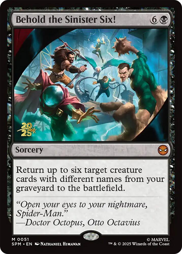 Behold the Sinister Six! [Marvel's Spider-Man Prerelease Promos] | Total Play