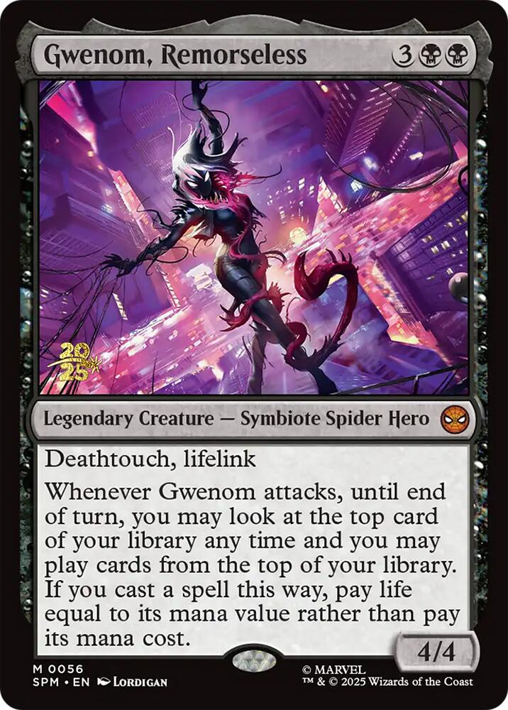 Gwenom, Remorseless [Marvel's Spider-Man Prerelease Promos] | Total Play