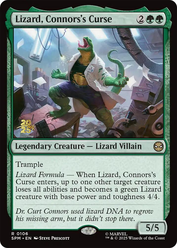 Lizard, Connors's Curse [Marvel's Spider-Man Prerelease Promos] | Total Play