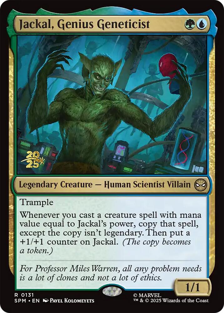 Jackal, Genius Geneticist [Marvel's Spider-Man Prerelease Promos] | Total Play