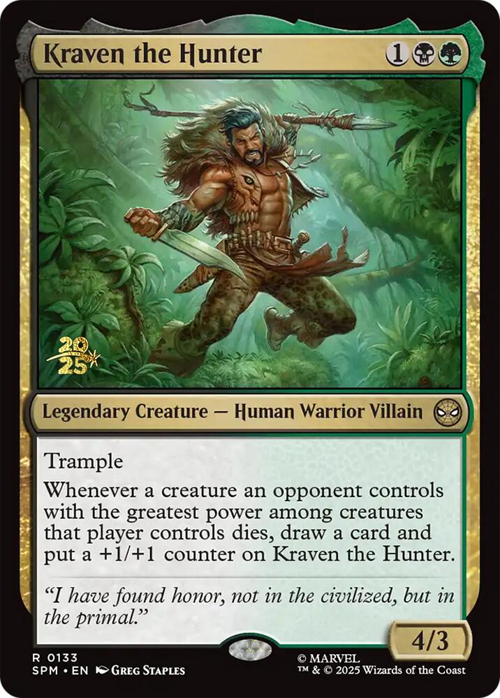 Kraven the Hunter [Marvel's Spider-Man Prerelease Promos] | Total Play