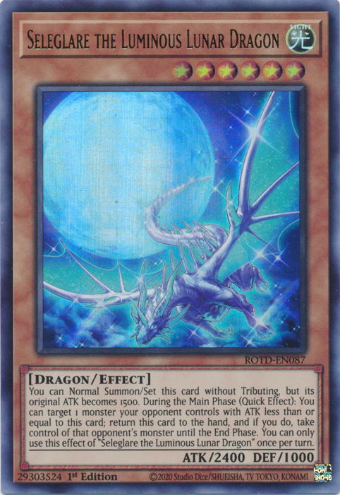 Seleglare the Luminous Lunar Dragon [ROTD-EN087] Ultra Rare | Total Play