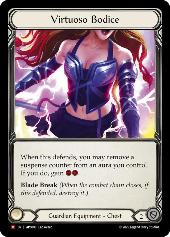 Virtuoso Bodice [APS005] (Armory Deck: Pleiades)  Rainbow Foil | Total Play
