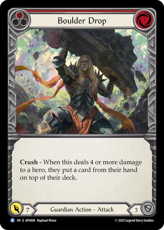 Boulder Drop (Red) [APS008] (Armory Deck: Pleiades) | Total Play