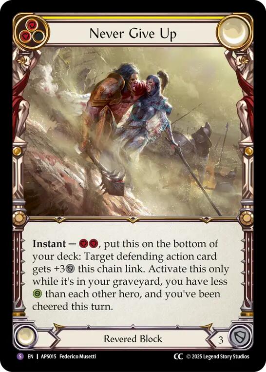 Never Give Up [ASP015] (Armory Deck: Pleiades) | Total Play