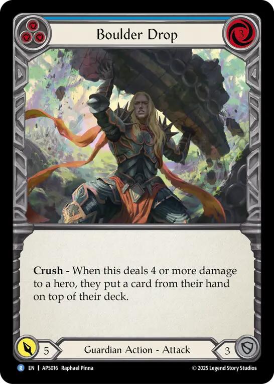 Boulder Drop (Blue) [APS016] (Armory Deck: Pleiades) | Total Play