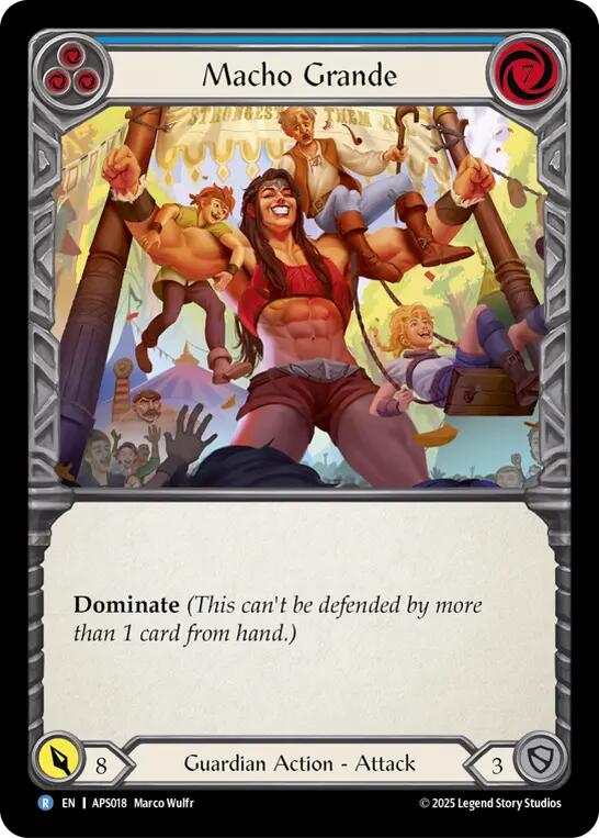 Macho Grande (Blue) [APS018] (Armory Deck: Pleiades) | Total Play