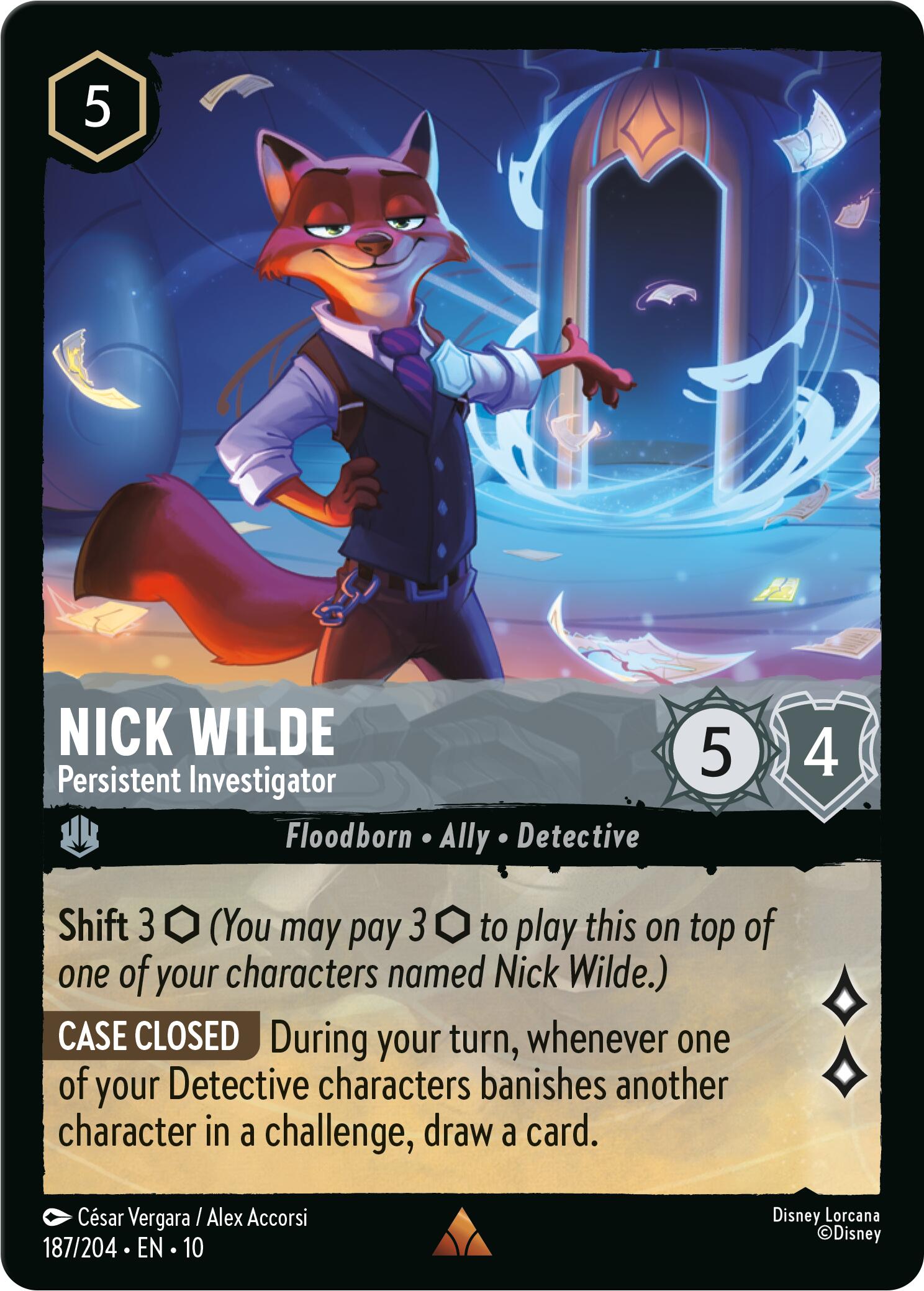 Nick Wilde - Persistent Investigator (187/204) [Whispers in the Well] | Total Play