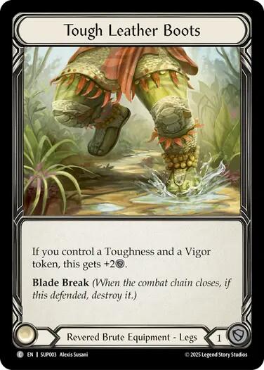 Tough Leather Boots (Cold Foil) [SUP003] (Super Slam)  Cold Foil | Total Play
