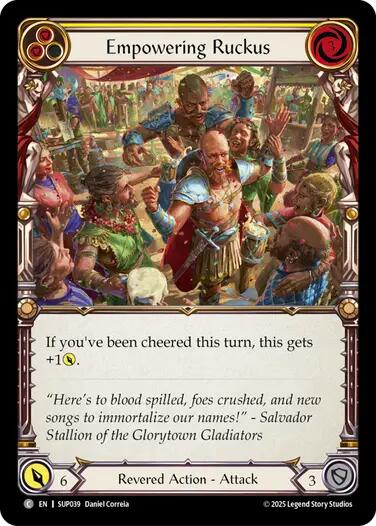 Empowering Ruckus [SUP039] (Super Slam)  Rainbow Foil | Total Play