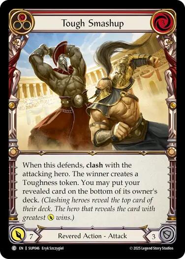 Tough Smashup (Red) [SUP046] (Super Slam)  Rainbow Foil | Total Play