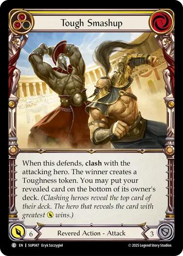 Tough Smashup (Yellow) [SUP047] (Super Slam)  Rainbow Foil | Total Play