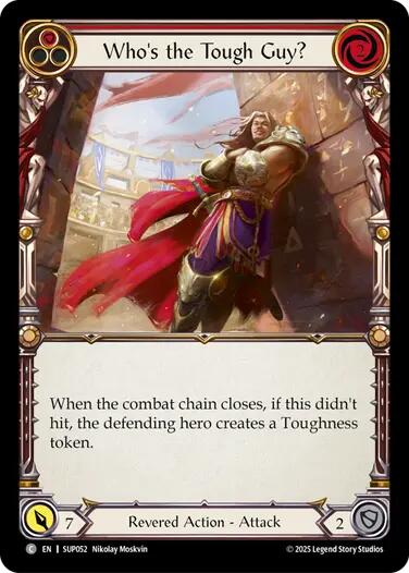 Who's the Tough Guy? (Red) [SUP052] (Super Slam)  Rainbow Foil | Total Play