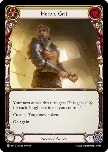 Heroic Grit [SUP056] (Super Slam)  Rainbow Foil | Total Play