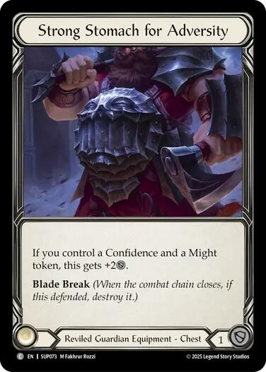 Strong Stomach for Adversity (Cold Foil) [SUP073] (Super Slam)  Cold Foil | Total Play