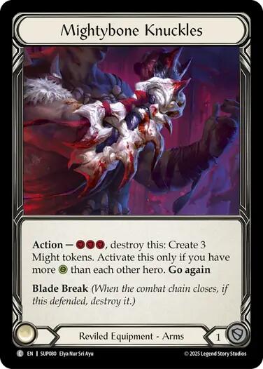 Mightybone Knuckles (Cold Foil) [SUP080] (Super Slam)  Cold Foil | Total Play