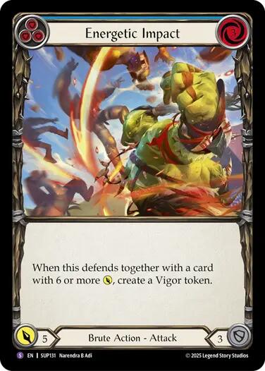 Energetic Impact [SUP131] (Super Slam)  Rainbow Foil | Total Play