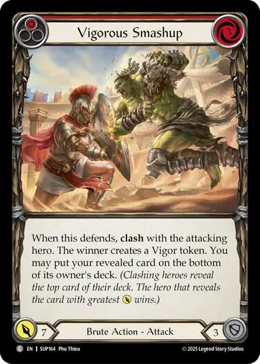 Vigorous Smashup (Red) [SUP164] (Super Slam)  Rainbow Foil | Total Play