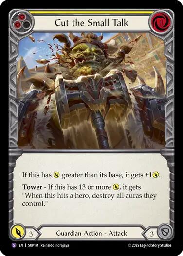 Cut the Small Talk [SUP174] (Super Slam)  Rainbow Foil | Total Play