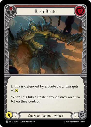 Bash Brute [SUP184] (Super Slam)  Rainbow Foil | Total Play