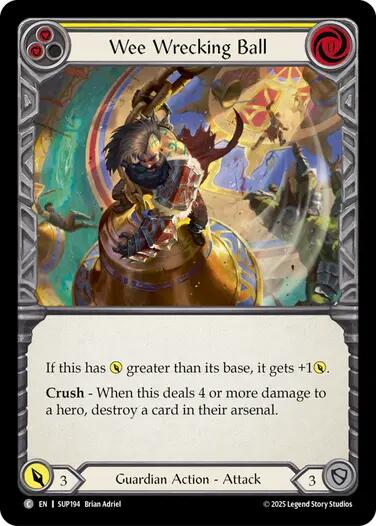 Wee Wrecking Ball [SUP194] (Super Slam)  Rainbow Foil | Total Play