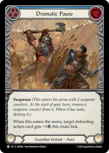 Dramatic Pause (Blue) [SUP200] (Super Slam)  Rainbow Foil | Total Play